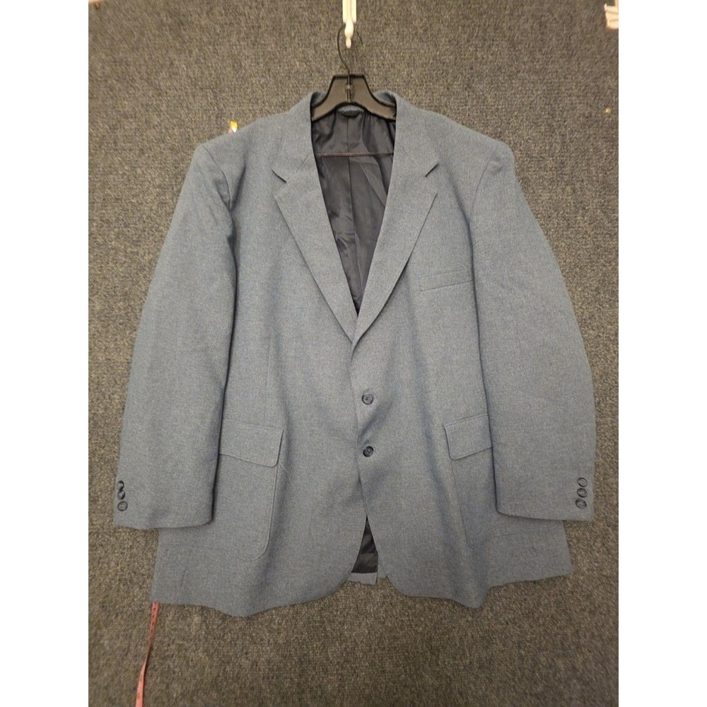 Vtg Levi's Action Suit Jacket Mens 50L Blue Sta-Prest Blazer Menswear Formal